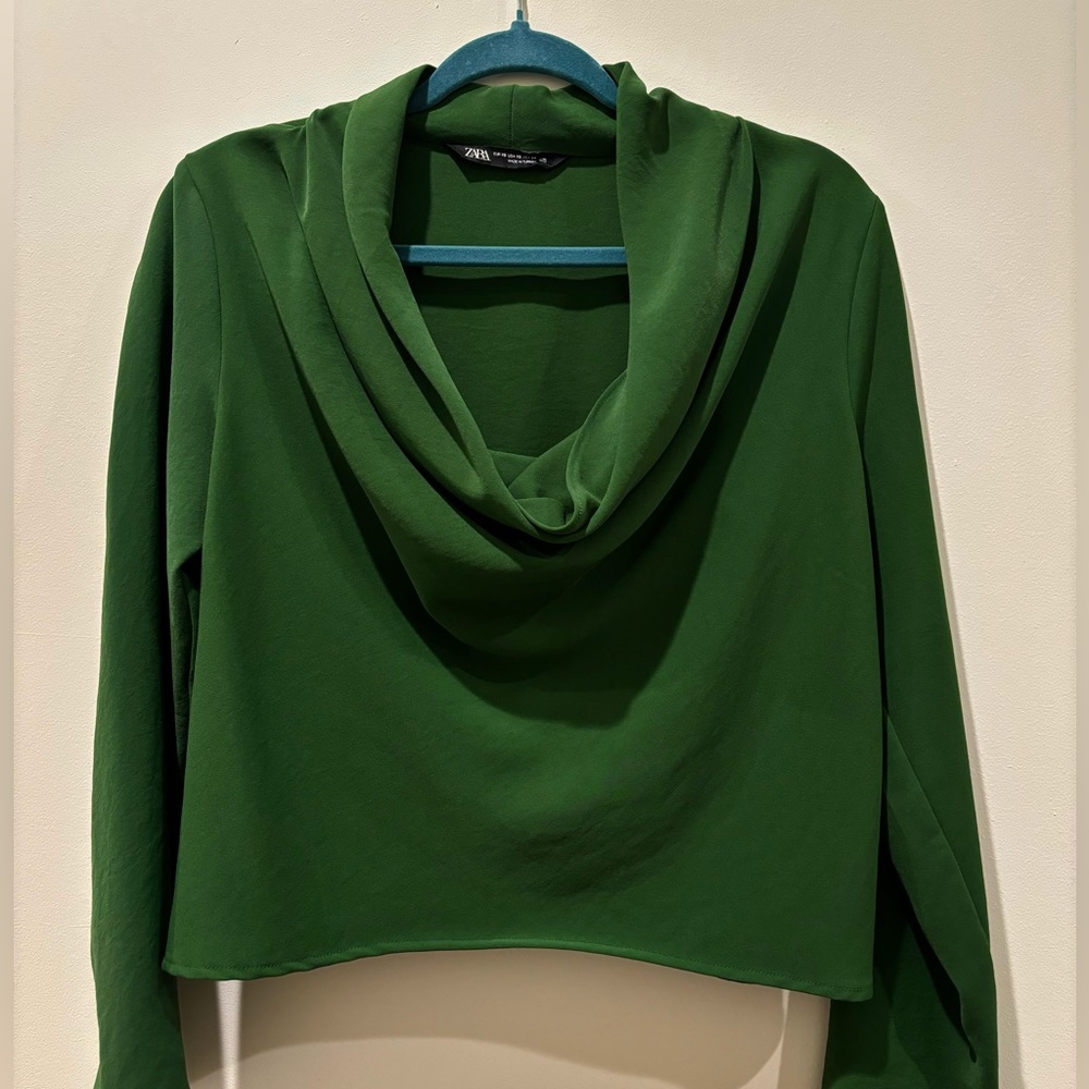 ZARA Green Blouse